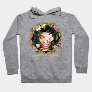 Floral Black Queen Hoodie